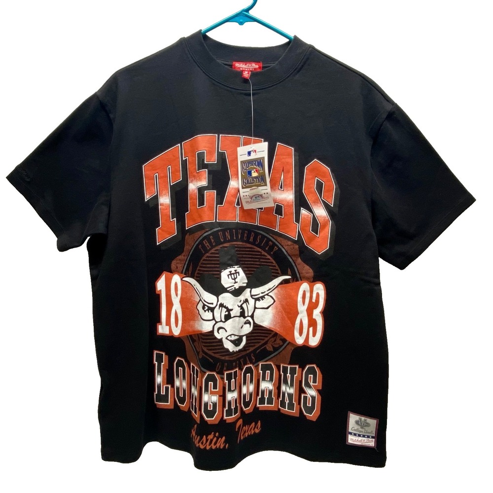 Texas University Longhorns Tee Women's Medium‎ College Vault Mitchell & Ness NWT